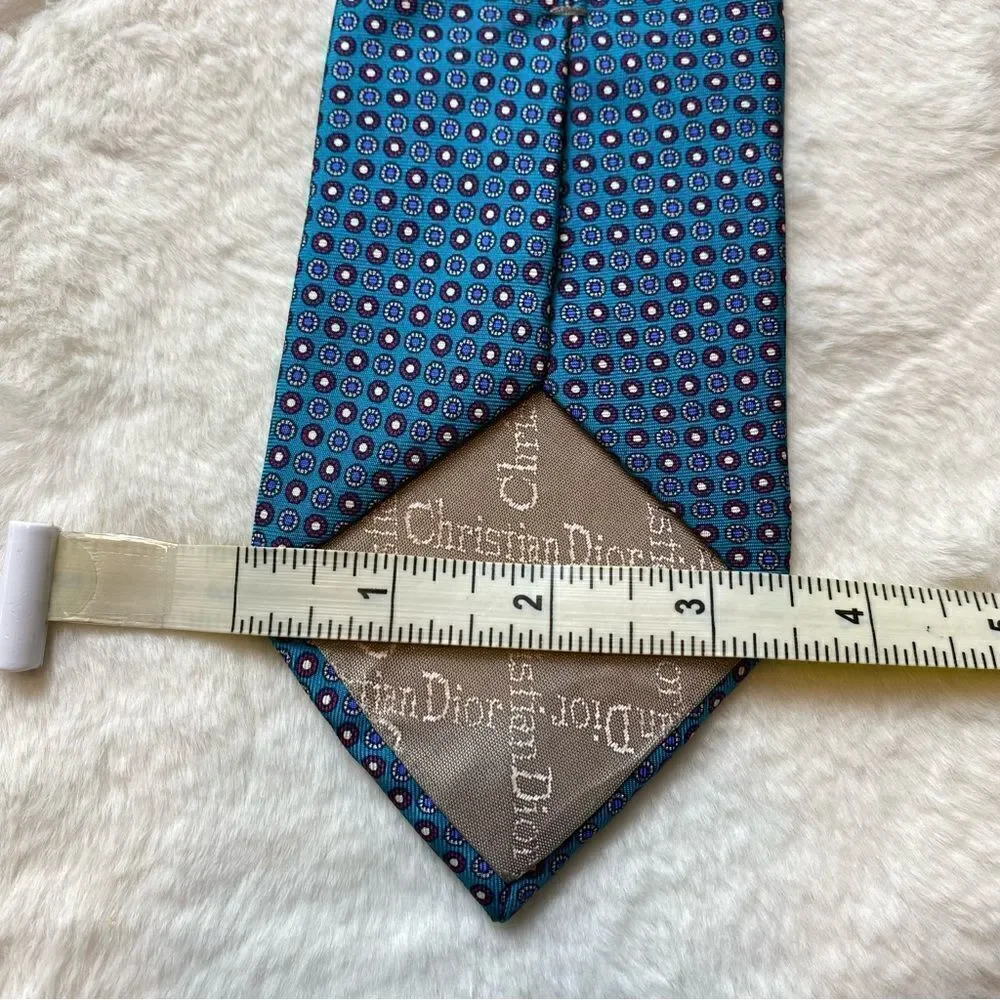 Christian Dior Monsieur Blue Tone 100% Silk Tie